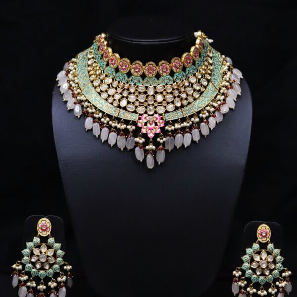 Gulnoor Pastel Jewellery Set - Image 3