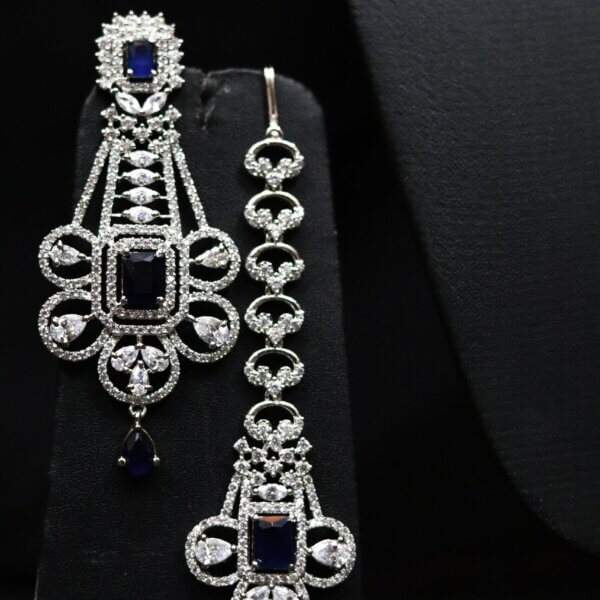 Midnight Sapphire Cubic Zirconia Choker Set - Image 2