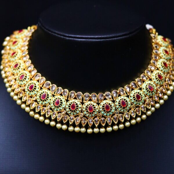 Aabha Phool Necklace Set - Image 4