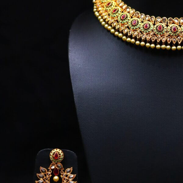 Aabha Phool Necklace Set - Image 5