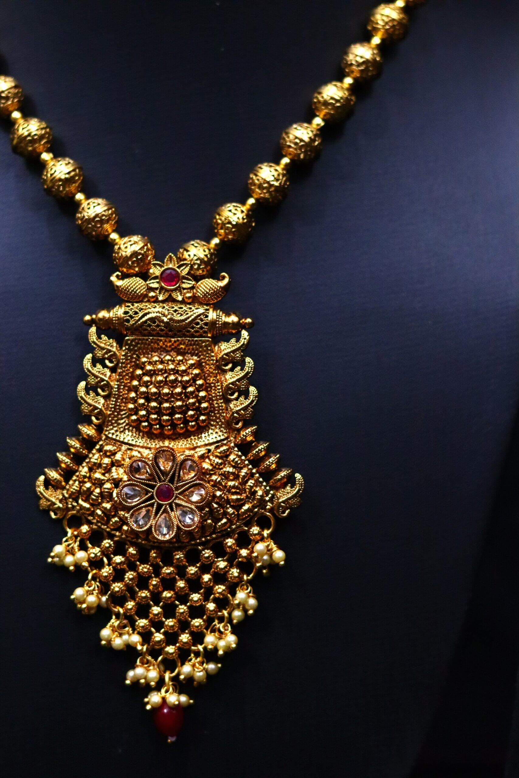 Kanchipuram Temple Necklace Set