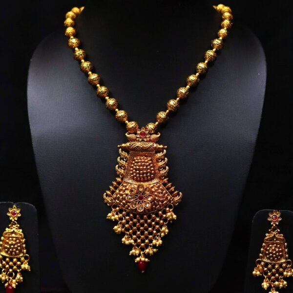 Kanchipuram Temple Necklace Set - Image 2