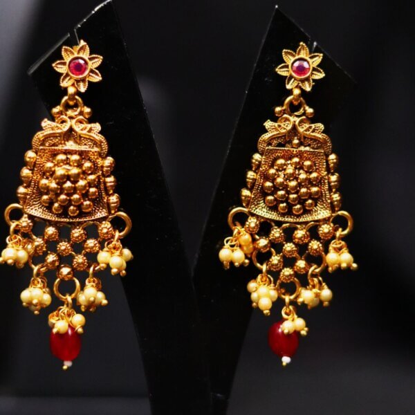 Kanchipuram Temple Necklace Set - Image 4