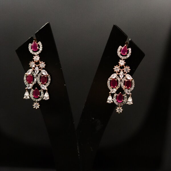 Charulata Crimson Necklace - Image 2